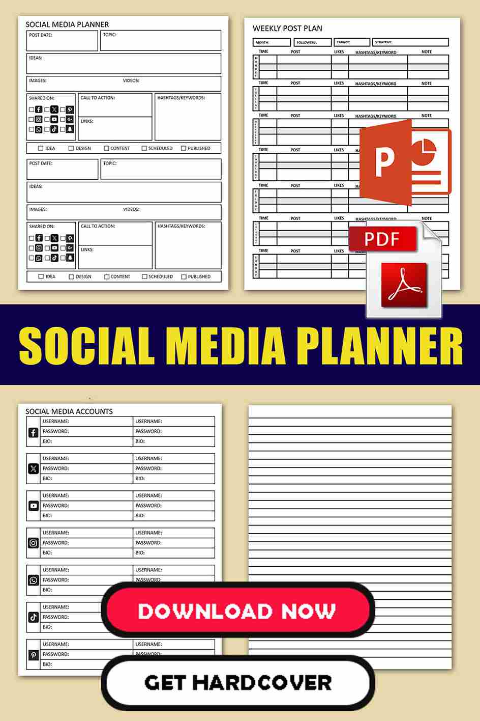 Social Media Calendar Template